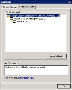 VeriSign Root Certificate